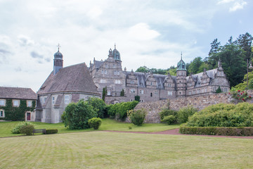 water Castle Schloss Hämelschenburg Emmerthal near Hameln Lower Saxony (Niedersachsen)