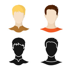 Isolated object of professional and photo logo. Set of professional and profile vector icon for stock.