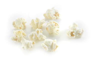 popcorn isolated on white background.