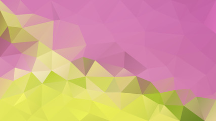 Fototapeta premium vector abstract irregular polygon background - triangle low poly pattern - cute pink and lime green color