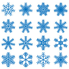 Snowflake icons kit.