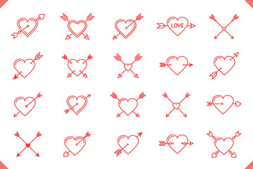 Hearts with Arrows