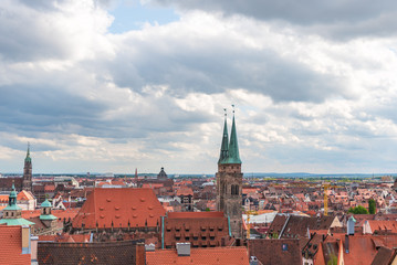 Fototapeta na wymiar Panorama of Nurmberg