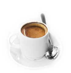 coffee espresso  isolated on white
