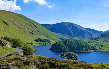 Fototapeta na wymiar The Islands in Haweswater Reservoir, Lake District, Cumbria