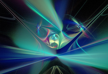 abstract multicolored fractal pattern