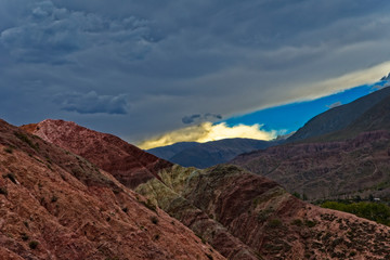 A beautiful view of Purmamarca, Jujuy, Argentina