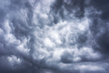 dramatic gloomy sky with clouds