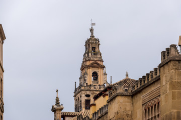 The Bell Tower of the Mosque-Cathedral of Córdoba, Spain