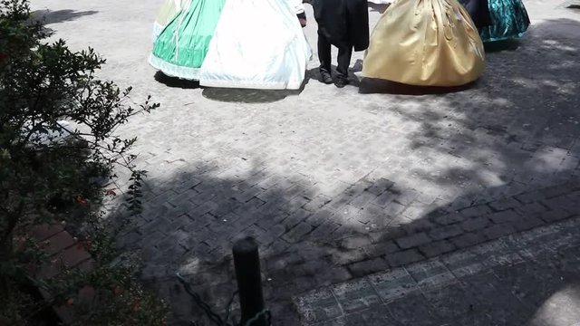 Catania Sicily/Italy-June 09 2019: dances in 18th century costume