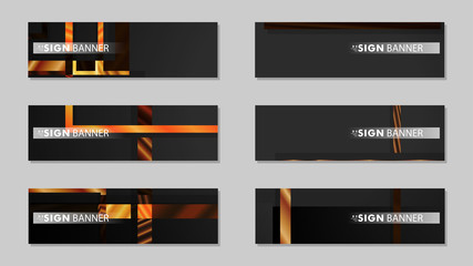 square banner vector collection. wood gradient color composition