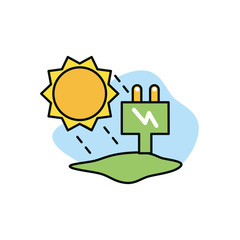 Plug and sustainability design vector ilustration
