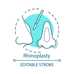 Rhinoplasty concept icon