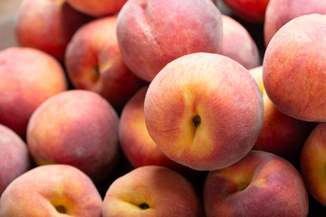 fresh peaches as background