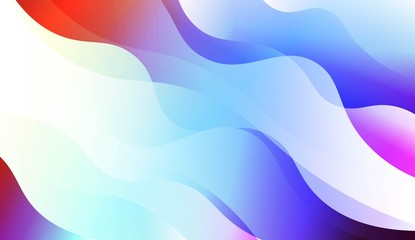 Hologram Gradient Geometric Wave Shape. Abstract background. For Template Cell Phone Backgrounds. Vector Illustration.