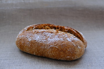 Aromatic, healthy, fresh bread for breakfast.