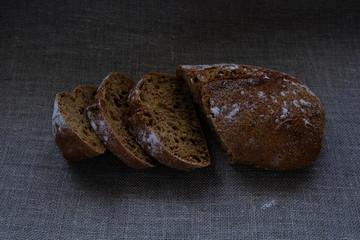 Aromatic, healthy, fresh bread for breakfast.