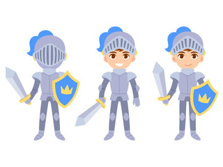 Cute boy knight set