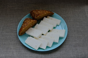 Aromatic, healthy, fresh bread for breakfast.