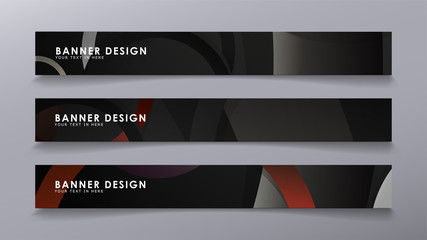 Fototapeta premium Rectangular vector banners against the background of stacked rings. composition of stone and brick colors