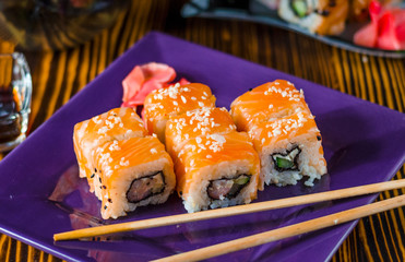 red fish sushi