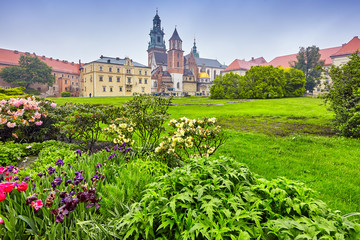 Wawel castle famous landmark in Krakow Poland