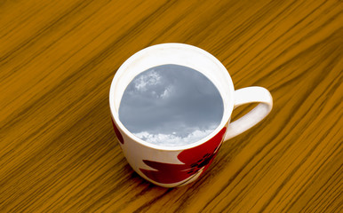 Metaphor for a storm in a tea cup