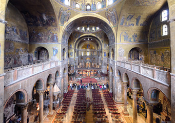 Interior of the "Basilica di San Marco"