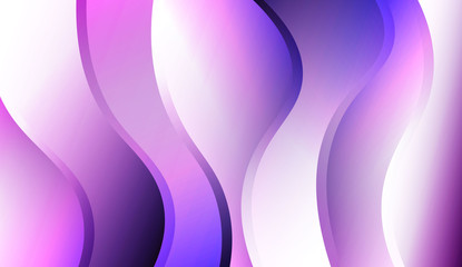 Template Background With Wave Geometric Shape. For Your Design Wallpaper, Presentation, Banner, Flyer, Cover Page, Landing Page. Colorful Vector Illustration