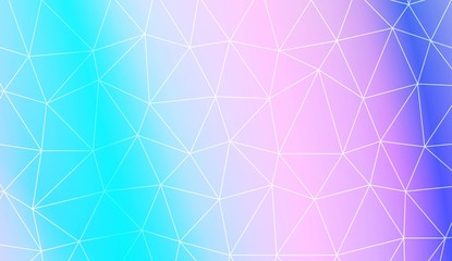 Polygonal pattern with triangles mosaic cover. Template for your banner. Vector illustration. Creative gradient color.