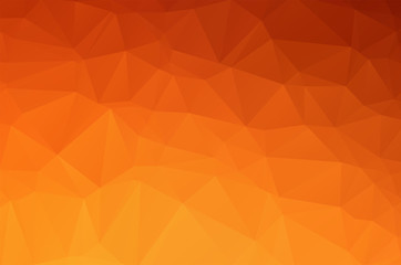 Orange Low poly crystal background. Polygon design pattern. environment green Low poly vector illustration, low polygon background.
