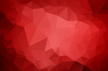 Red Low poly crystal background. Polygon design pattern. environment green Low poly vector illustration, low polygon background.