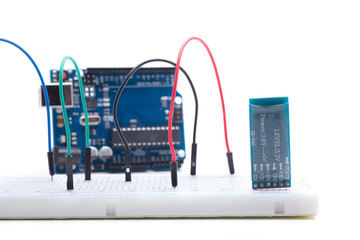bluetooth sensor in breadboard