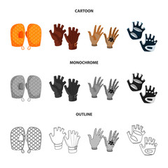 Vector design of silhouette and safety symbol. Collection of silhouette and comfort vector icon for stock.