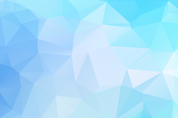 Fototapeta premium Blue Low poly crystal background. Polygon design pattern. environment green Low poly vector illustration, low polygon background.