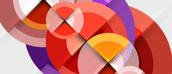 Obraz premium Geometric design abstract background - circles