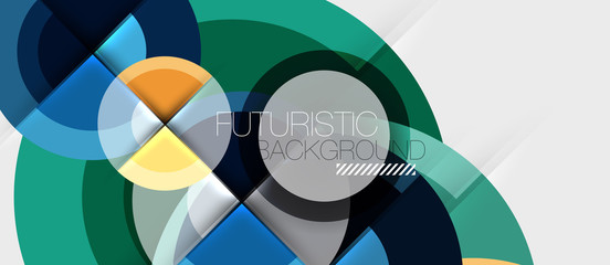 Obraz premium Geometric design abstract background - circles