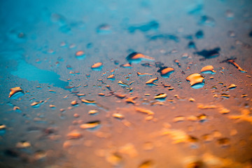 Water drops colorful macro droplets on window amazing background fine art in high quality prints products fifty megapixels