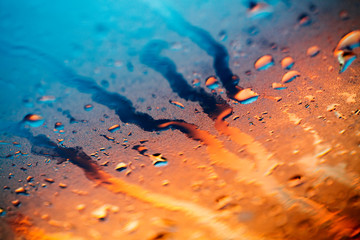 Water drops colorful macro droplets on window amazing background fine art in high quality prints...