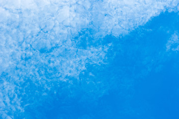 Fototapeta premium white cirrocumulus clouds on blue sky