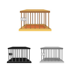 Isolated object of cell and empty icon. Collection of cell and metal stock symbol for web.