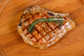 Pork loin with rosemary