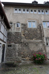 Fototapeta na wymiar Historische Häuser in der Oberstadt von Bregenz