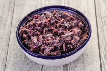 Cole slaw salad with cabbage