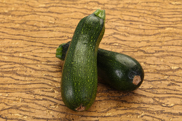 Raw ripe zucchini