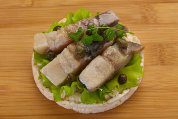 Snack with herring