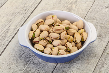 Pistachio nuts heap