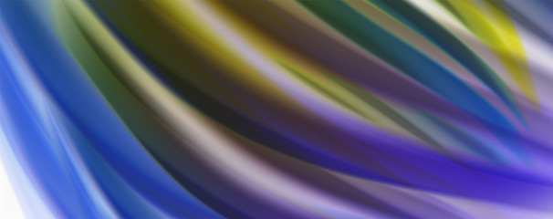 Glossy colorful liquid waves abstract background,, modern techno lines