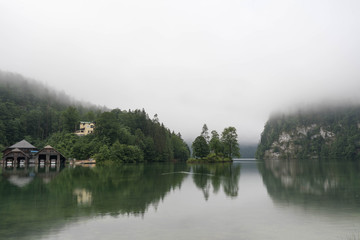 Fototapeta premium Königssee in fog