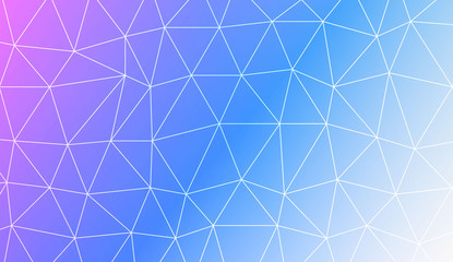Low poly layout. For your idea, presentation, smart design Vector illustration. Creative gradient color.